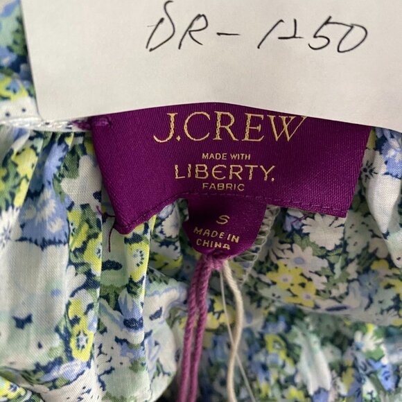 J. Crew Liberty Palermo Smocked Waist Mini Dress Thorpe Hill Small NWT DR-1250 - Picture 10 of 15